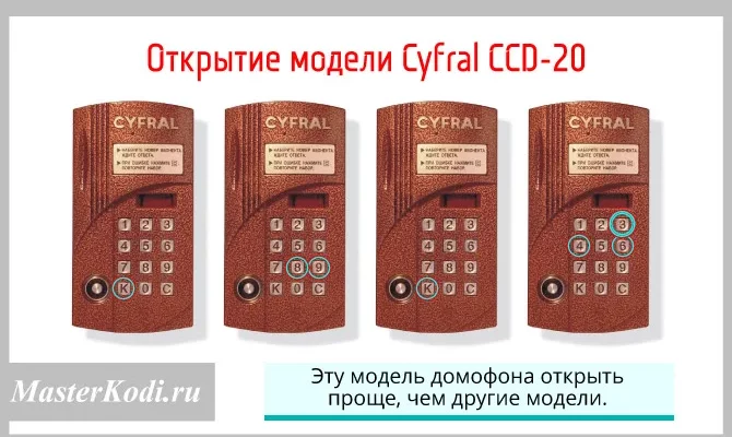 Как открыть Cyfral CCD 20? - 973dfa07 119f 4c58 9dc2 1a6beb91b523