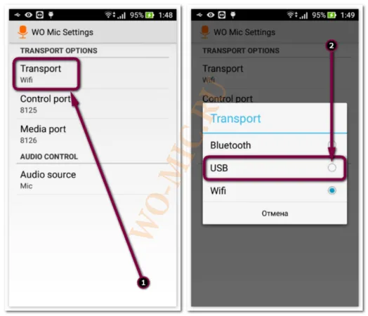 Как подключить WO Mic по USB?