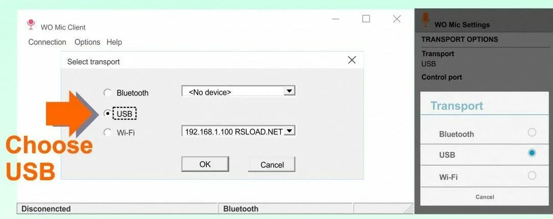 Как подключить WO Mic по USB?