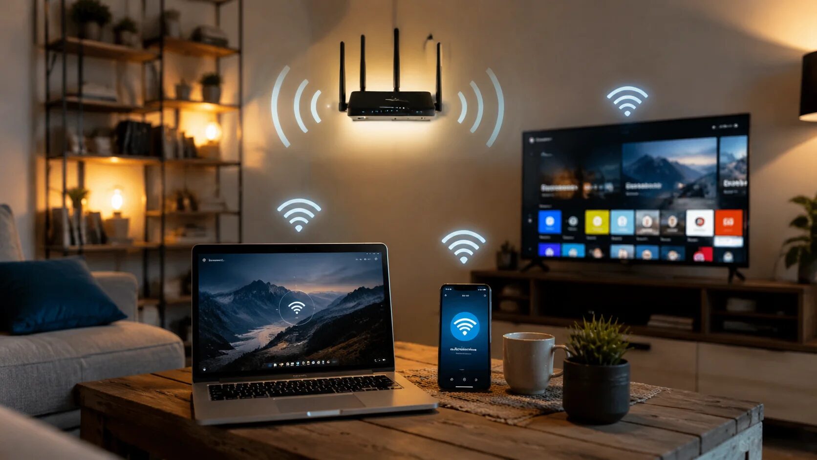 подключение к wi-fi разных устройств смартфон ноутбук телевизор