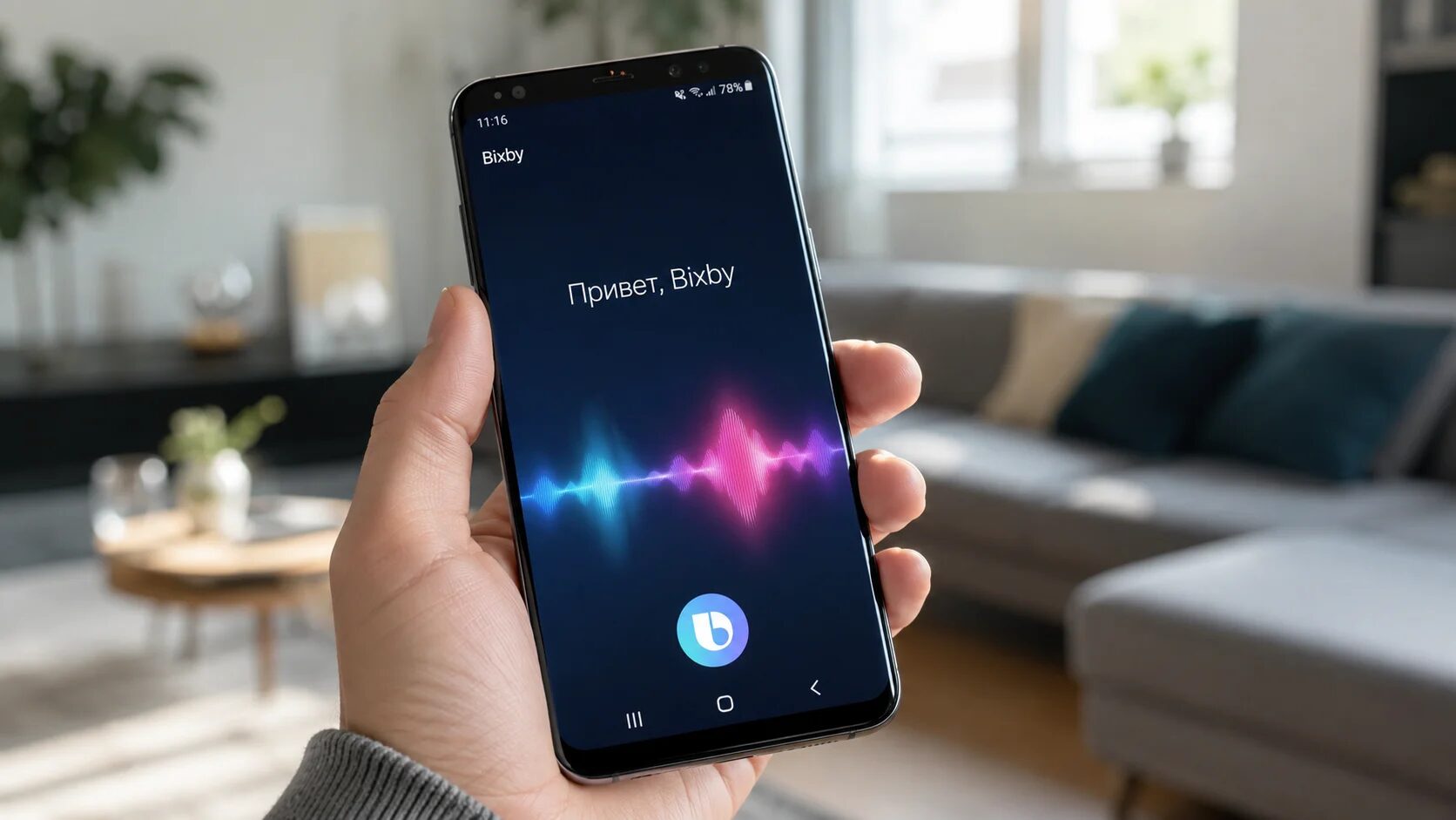 голосовой помощник samsung bixby привет bixby на экране смартфона