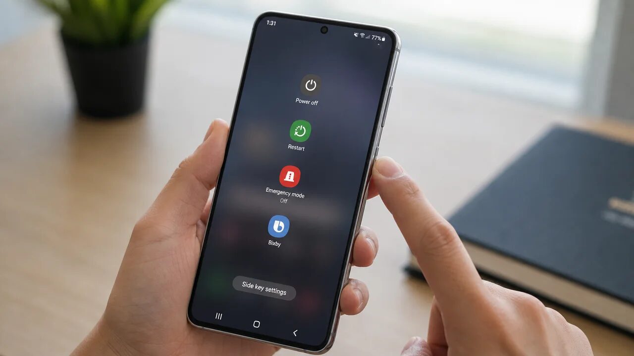 активация bixby удержанием боковой кнопки на samsung galaxy