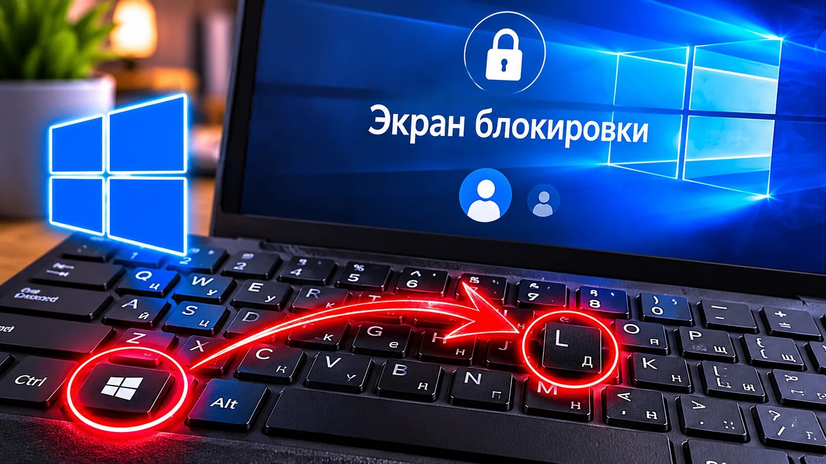 горячие клавиши win l блокировка экрана windows 10 смена пользователя