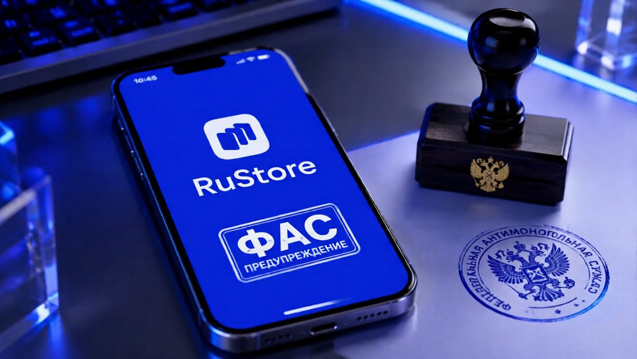 Смартфон iPhone с RuStore.