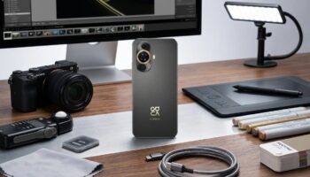 Смартфон HUAWEI nova на столе