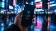 Смартфон с ошибкой сети