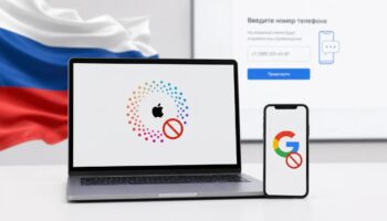 Неудачная попытка авторизации через Apple ID и Google аккаунт Gmail