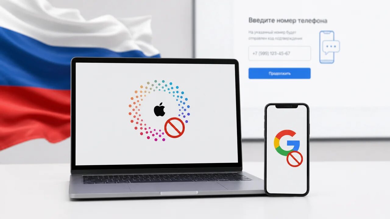 Неудачная попытка авторизации через Apple ID и Google аккаунт Gmail