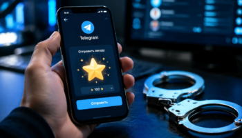 Телефон с Telegram и наручники