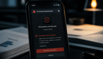 Установка вируса на смартфон