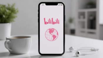 Смартфон с приложением Bilibili