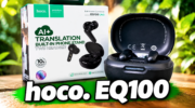 hoqo EQ100 обложка статьи. Коробка и открытый кейс с наушниками