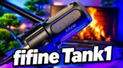 Динамический микрофон Fifine Tank 1 в металлическом корпусе на пантографе