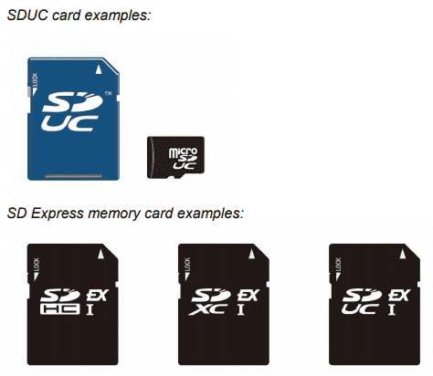 Карты памяти SD Express для использования в качестве съемных твердотельных дисков
