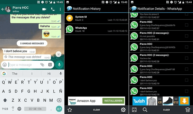 Как читать удаленные сообщения в WhatsApp