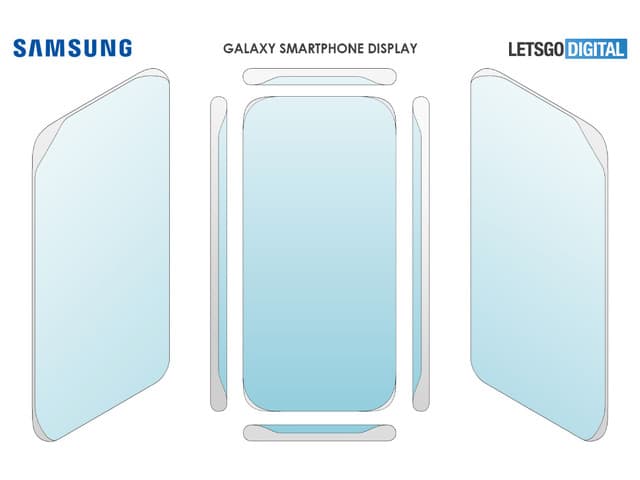 Samsung оформила патент на безрамочный экран