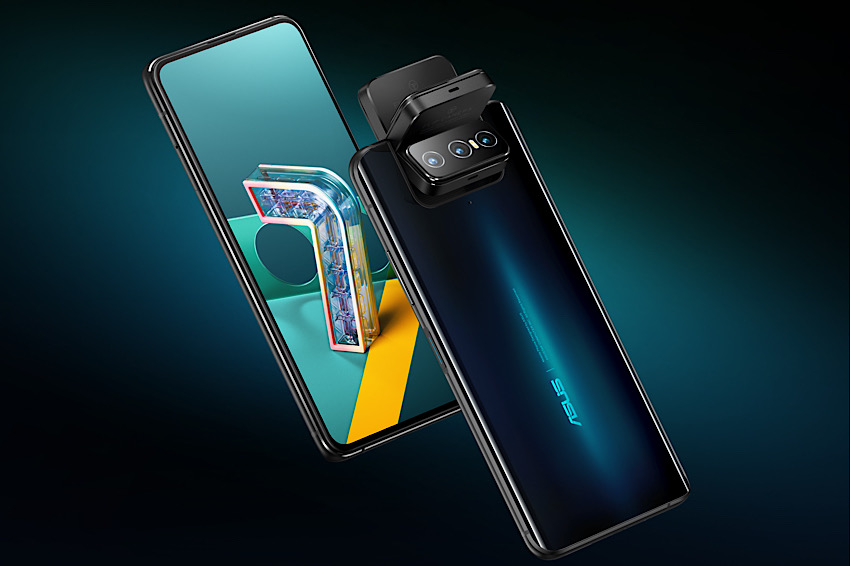 Asus представила новый флагман с выдвижной поворотной камерой
